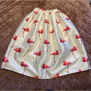 Chicwish Flamingo Skirt, Size Small